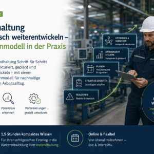 Das Stufenmodell der Instandhaltung dient der strukturierten Weiterentwicklung von Wartung und Instandhaltung in Unternehmen.